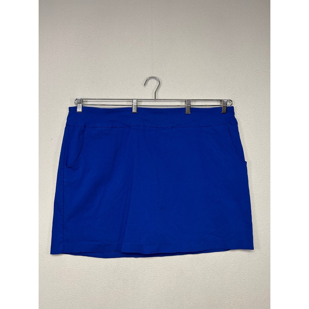 Athleisure Zac & Rachel Woman Womens 24W Blue Active Pull-On Skort